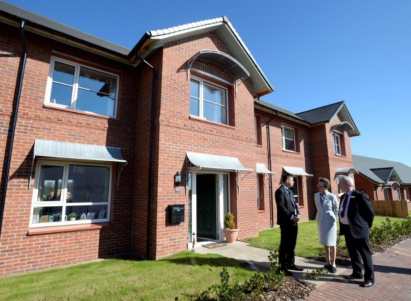 HRH Princess Royal Keyte Gardens with houses