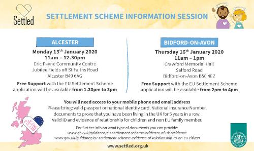 FREE EU Citizens' Rights Awareness Events - Alcester & Bidford