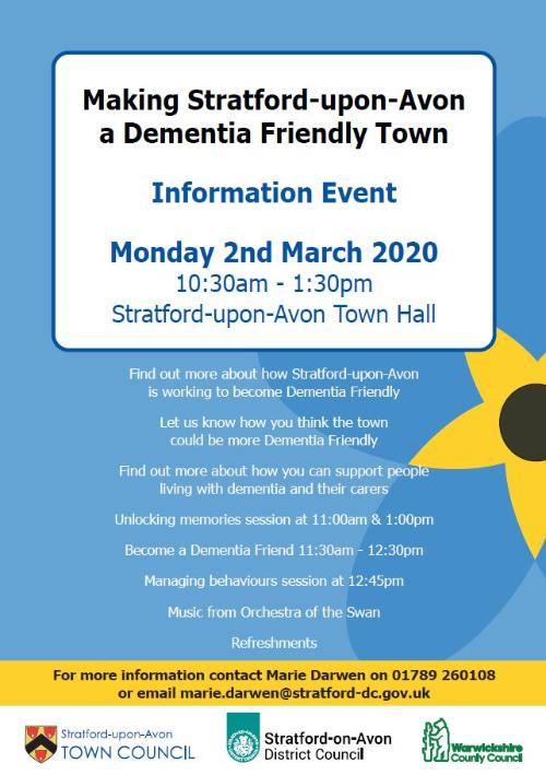 Stratford Dementia Friendly Town Event