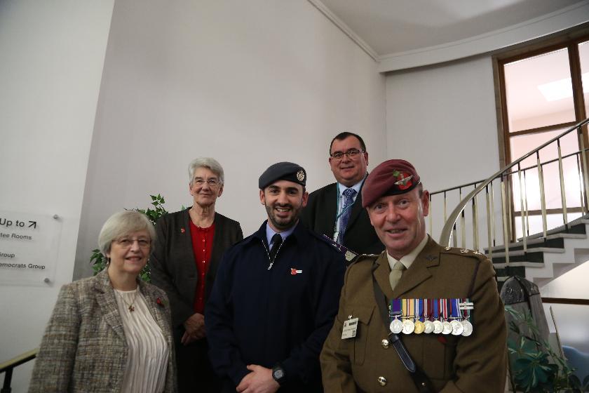 Armed Forces Covenant signing ceremony at WCC (group)