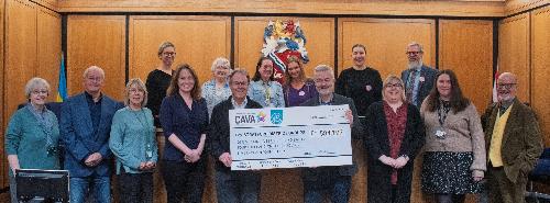 Cheque Presentation WCAVA Development Officer funding Nov 2024