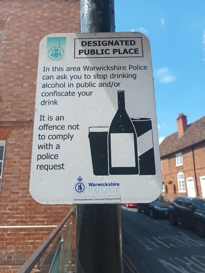 Stratford-upon-Avon PSPO, public space protection order, poster, alcohol pspo, previous poster