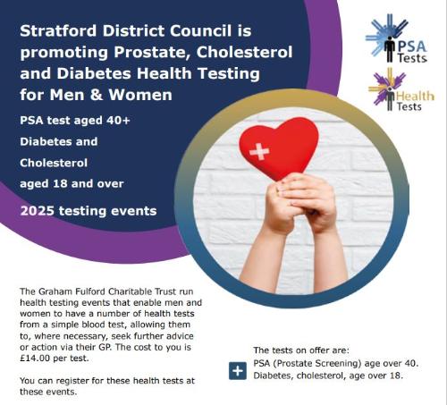 Health Screening events Stratford on Avon District 2025