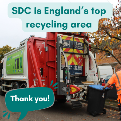 Stratford-on-Avon District Council is England's top recycling area