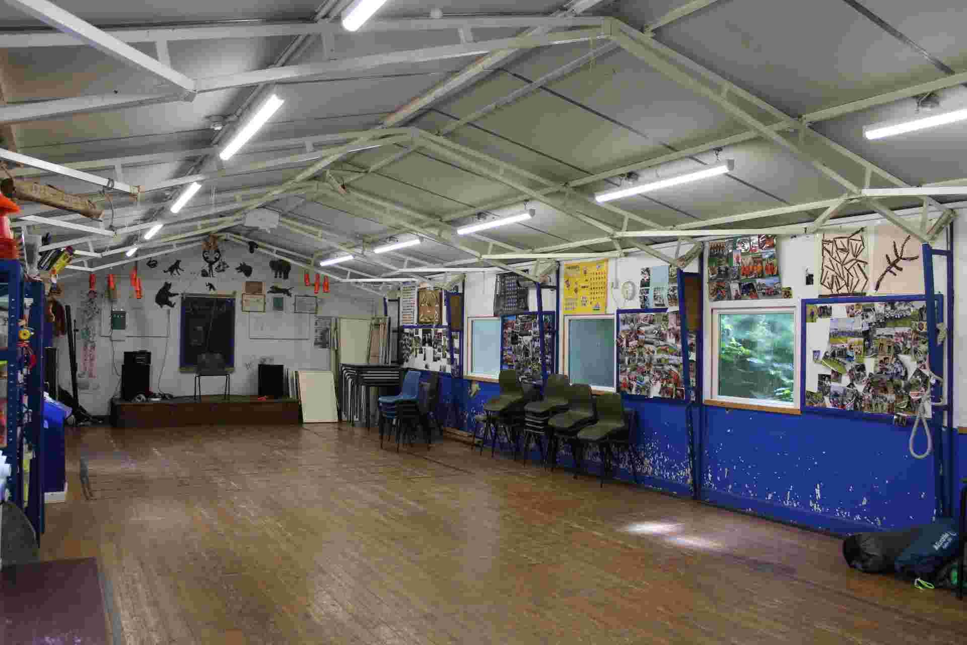 1st Shottery Scouts Hut main hall