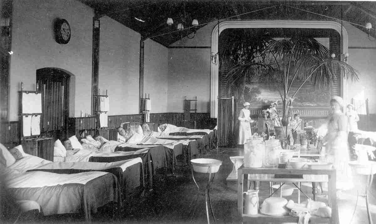 Henley Memorial Hall VAD Hospital Ward inside