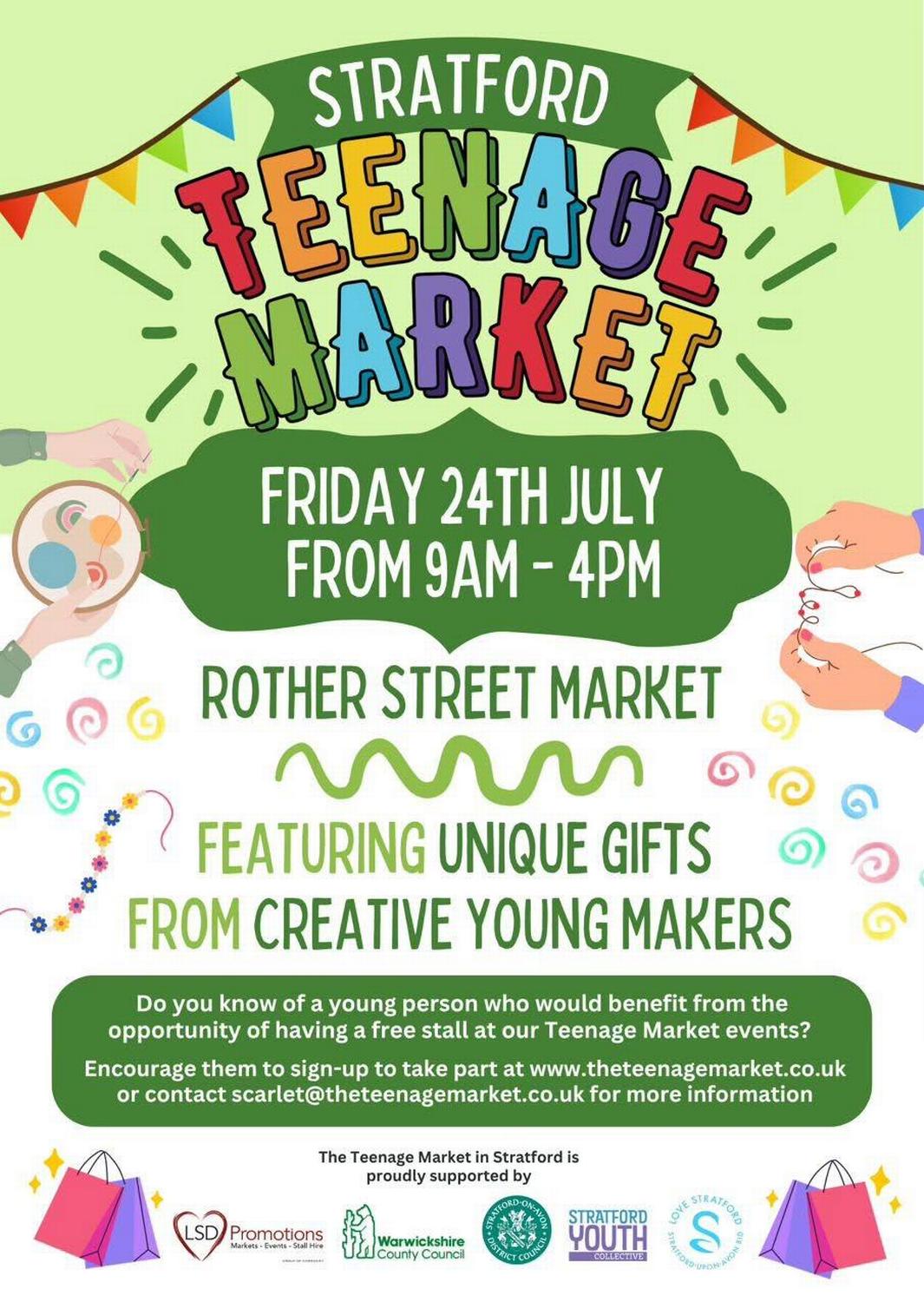 Young Entrepreneurs Invited to Trade at Stratford's First Teenage Market