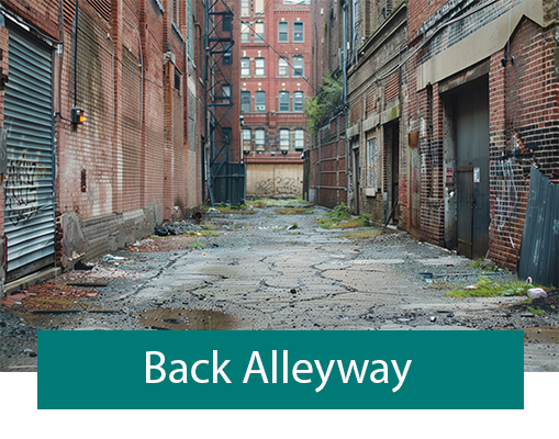 Fly Tip Land Type - Back Alleyway